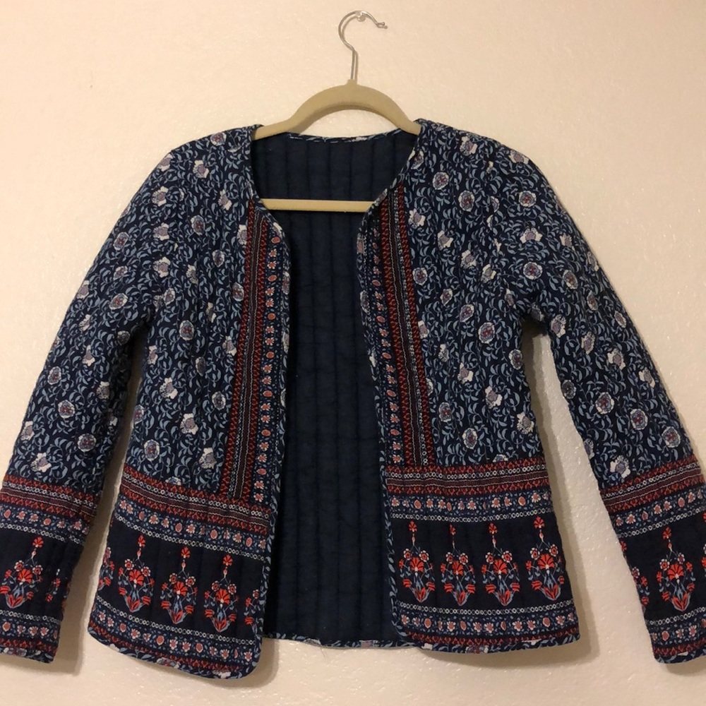 Zara floral print jacket